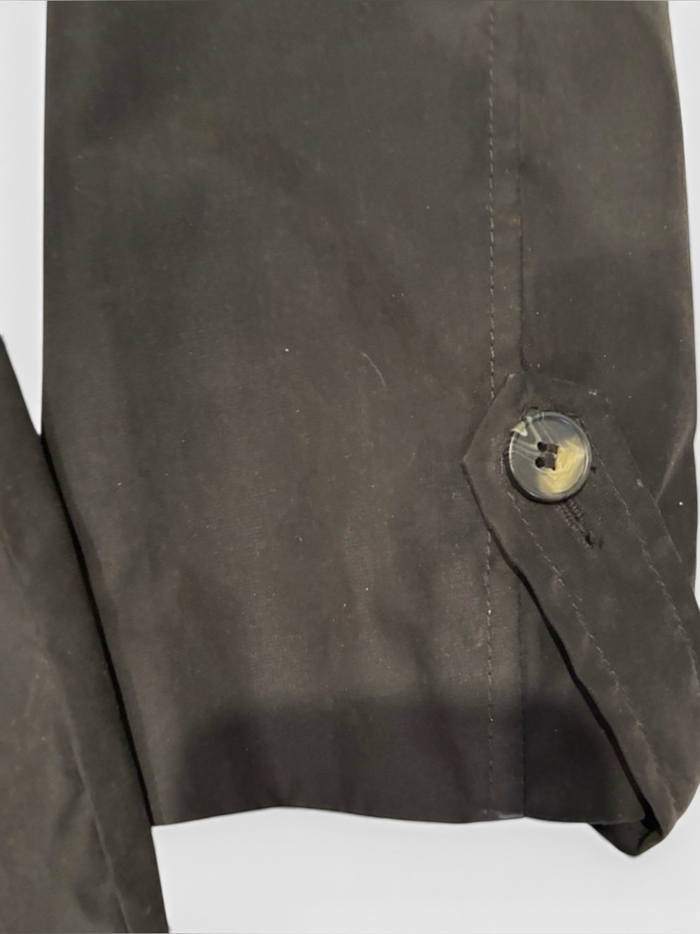 Simply Styled Black Double-Breasted Midi-Trench Coat SZ L - Picture 4 of 8